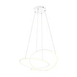 Darvin LED Ring 84cm Chandelier – Matt White