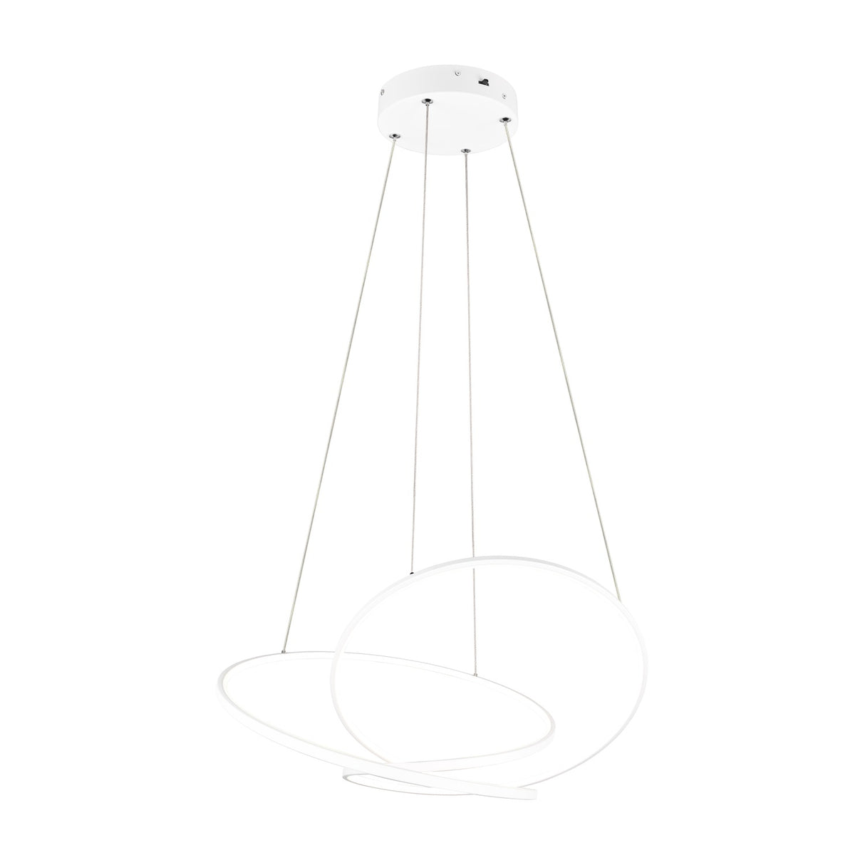 Darvin LED Ring 84cm Chandelier – Matt White