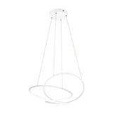 Darvin LED Ring 84cm Chandelier – Matt White