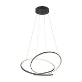 Darvin LED Ring 84cm Chandelier – Matt Black