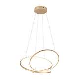 Darvin LED Spiral Chandelier – Gold