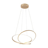 Darvin LED Spiral Chandelier – Gold