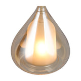 Aldea Glass Amber Pendant – Matt White