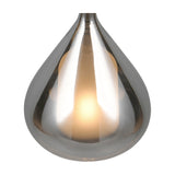 Aldea Glass Chrome Pendant – Matt White