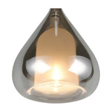 Aldea Glass Chrome Pendant – Matt White