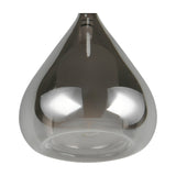 Aldea Glass Chrome Pendant – Matt White