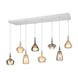 Aldea 8 Light Linear Chandelier – Matt White