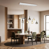 Aldea 8 Light Linear Chandelier – Matt White