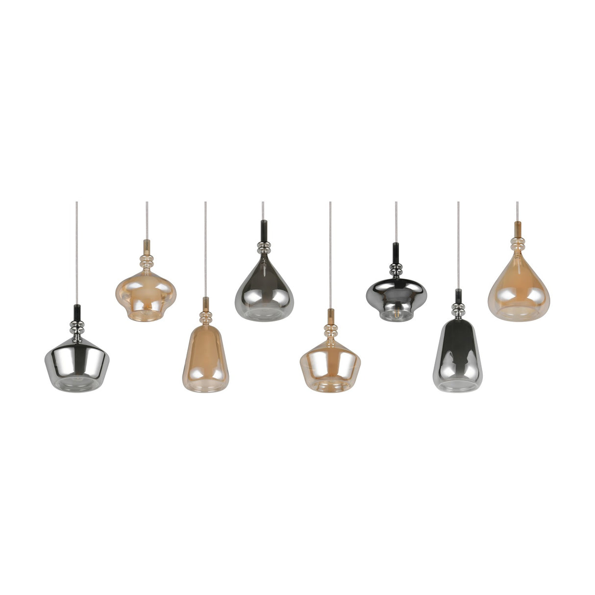 Aldea 8 Light Linear Chandelier – Matt White