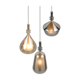 Aldea 3 Light Glass Chandelier – Matt White