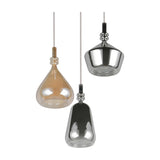 Aldea 3 Light Glass Chandelier – Matt White