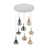 Aldea 8 Light Glass Chandelier – Matt White