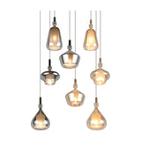 Aldea 8 Light Glass Chandelier – Matt White