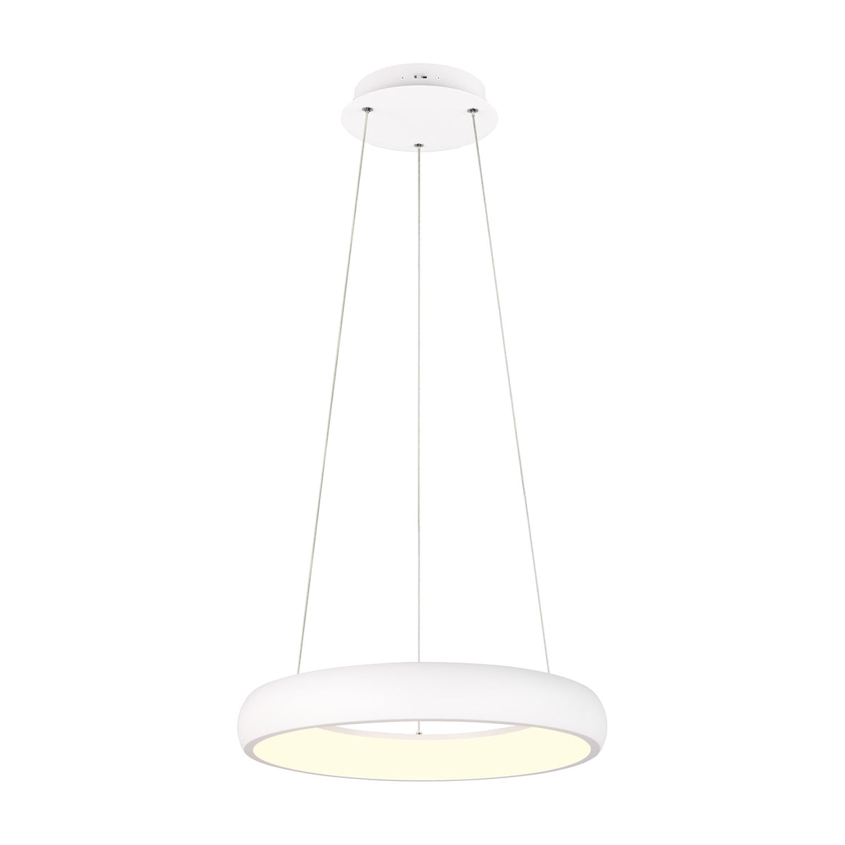 Cardona LED Ring 46cm Chandelier – Matt White