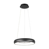 Cardona LED Ring 46cm Chandelier – Matt Black