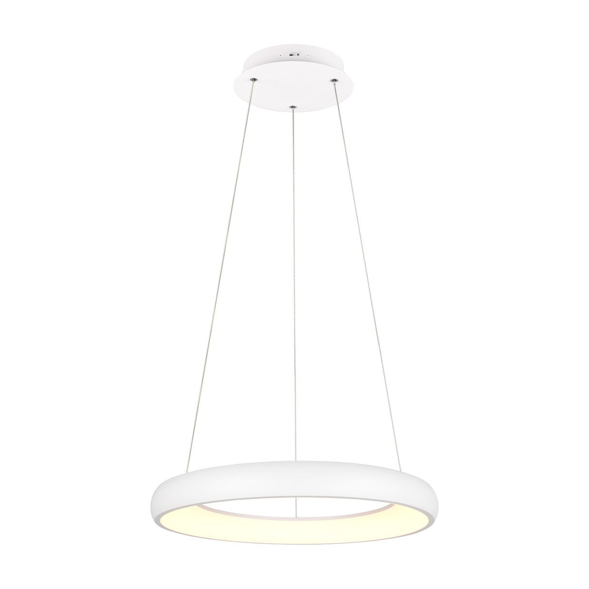 Cardona LED Ring 62cm Chandelier – Matt White