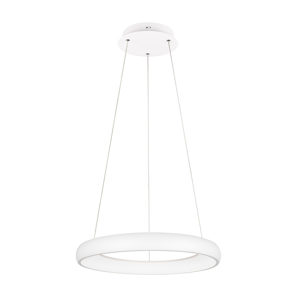 Cardona LED Ring 62cm Chandelier – Matt White