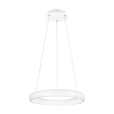 Cardona LED Ring 62cm Chandelier – Matt White