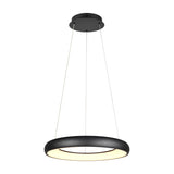 Cardona LED Ring 62cm Chandelier – Matt Black