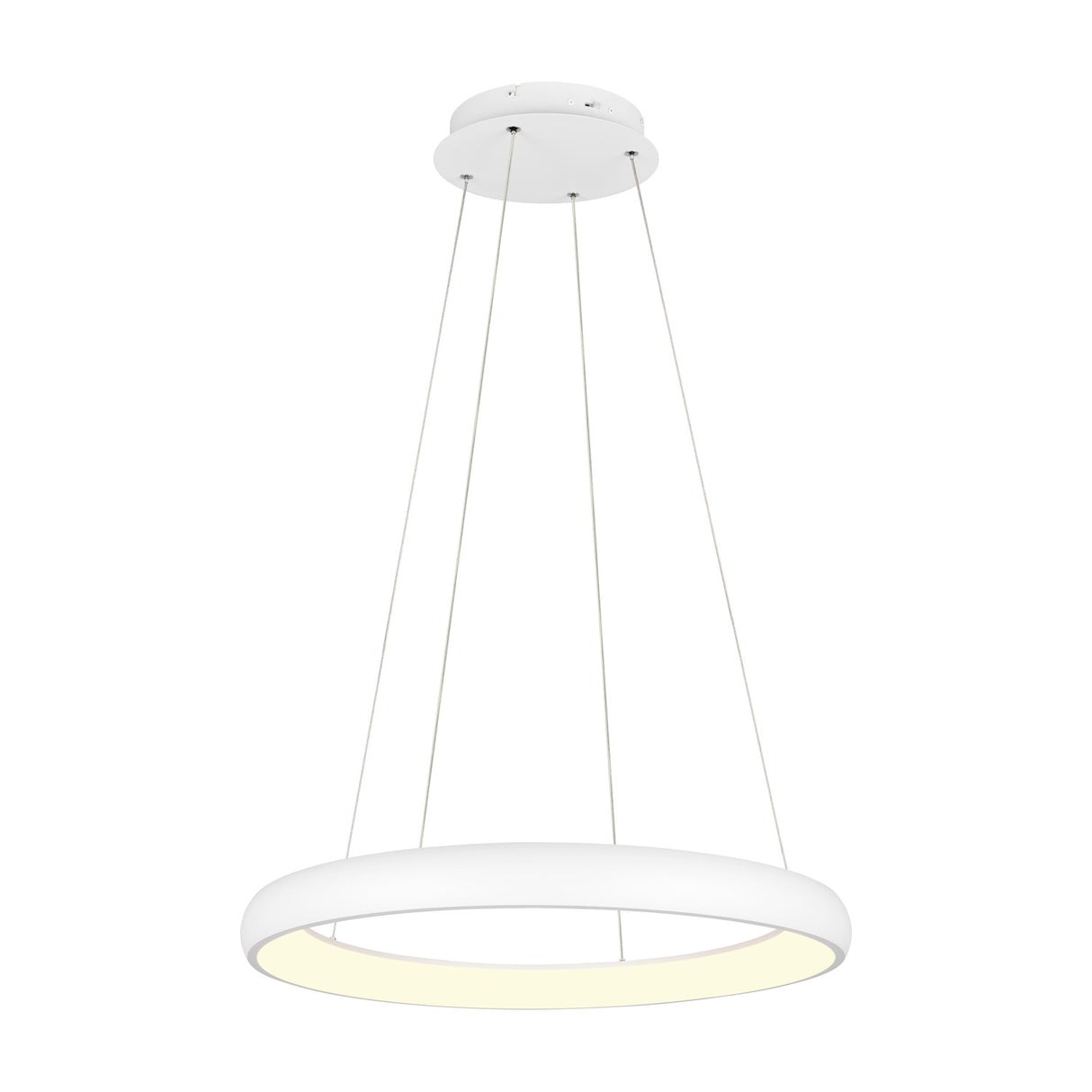 Cardona LED Ring 75cm Chandelier – Matt White