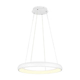 Cardona LED Ring 75cm Chandelier – Matt White