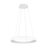 Cardona LED Ring 75cm Chandelier – Matt White