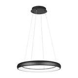 Cardona LED Ring 75cm Chandelier – Matt Black
