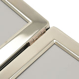 Silverplated Double Hinged Photo Frame 6 x 4in - Silver