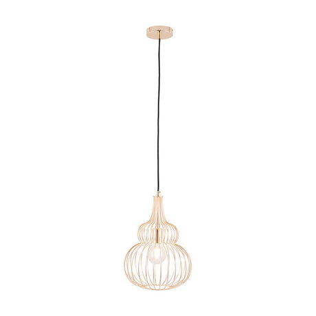 Dania French Gold Iron Wire Shaped Pendant Light - 30cm