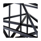 Anis Black Metal 4 Light Cube Pendant - 40cm