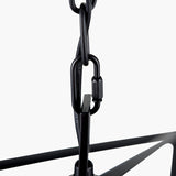 Anis Black Metal 4 Light Cube Pendant - 40cm