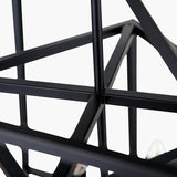 Anis Black Metal 4 Light Cube Pendant - 40cm