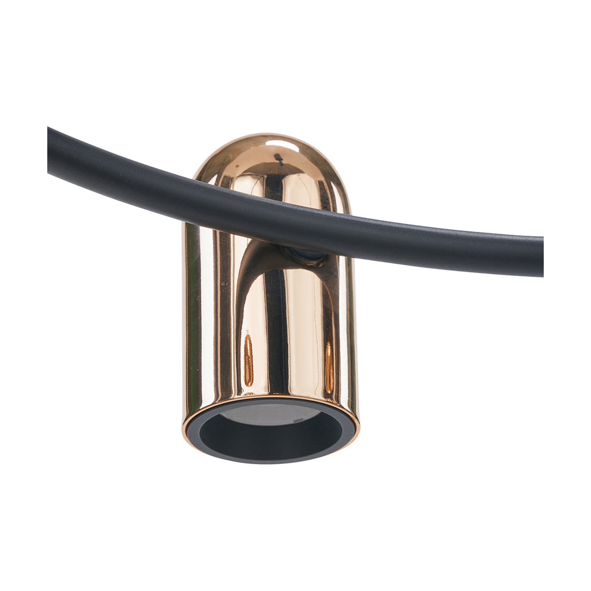 Xena Black & Rose Gold Iron 8 Light LED Pendant - 79cm