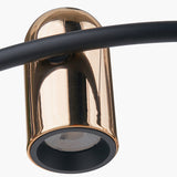 Xena Black & Rose Gold Iron 8 Light LED Pendant - 79cm
