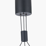 Xena Black & Rose Gold Iron 8 Light LED Pendant - 79cm
