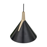 Astarion Matt Black & Gold Multi Drop LED Pendant Light - 42cm