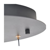 Astarion Matt Black & Gold Multi Drop LED Pendant Light - 42cm