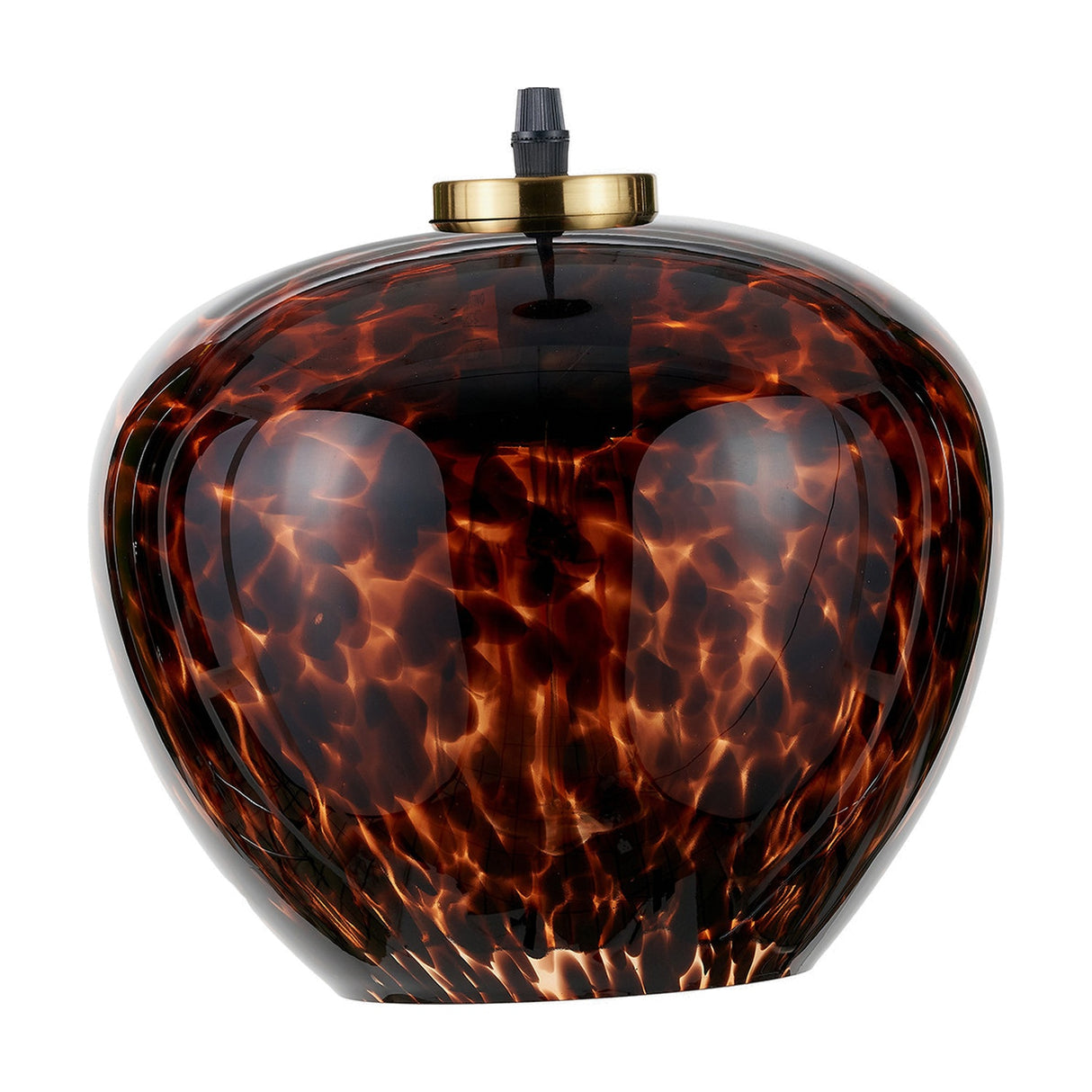 Lucien Tortoiseshell Glass Pendant Light - 24cm