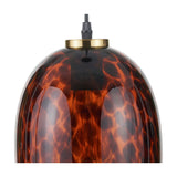 Lucien Tortoiseshell Egg Glass Pendant Light - 20cm