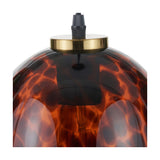 Lucien Tortoiseshell Egg Glass Pendant Light - 20cm
