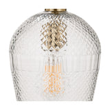 Giselle Diamond Design Clear Handcut Glass Pendant Light - 19cm
