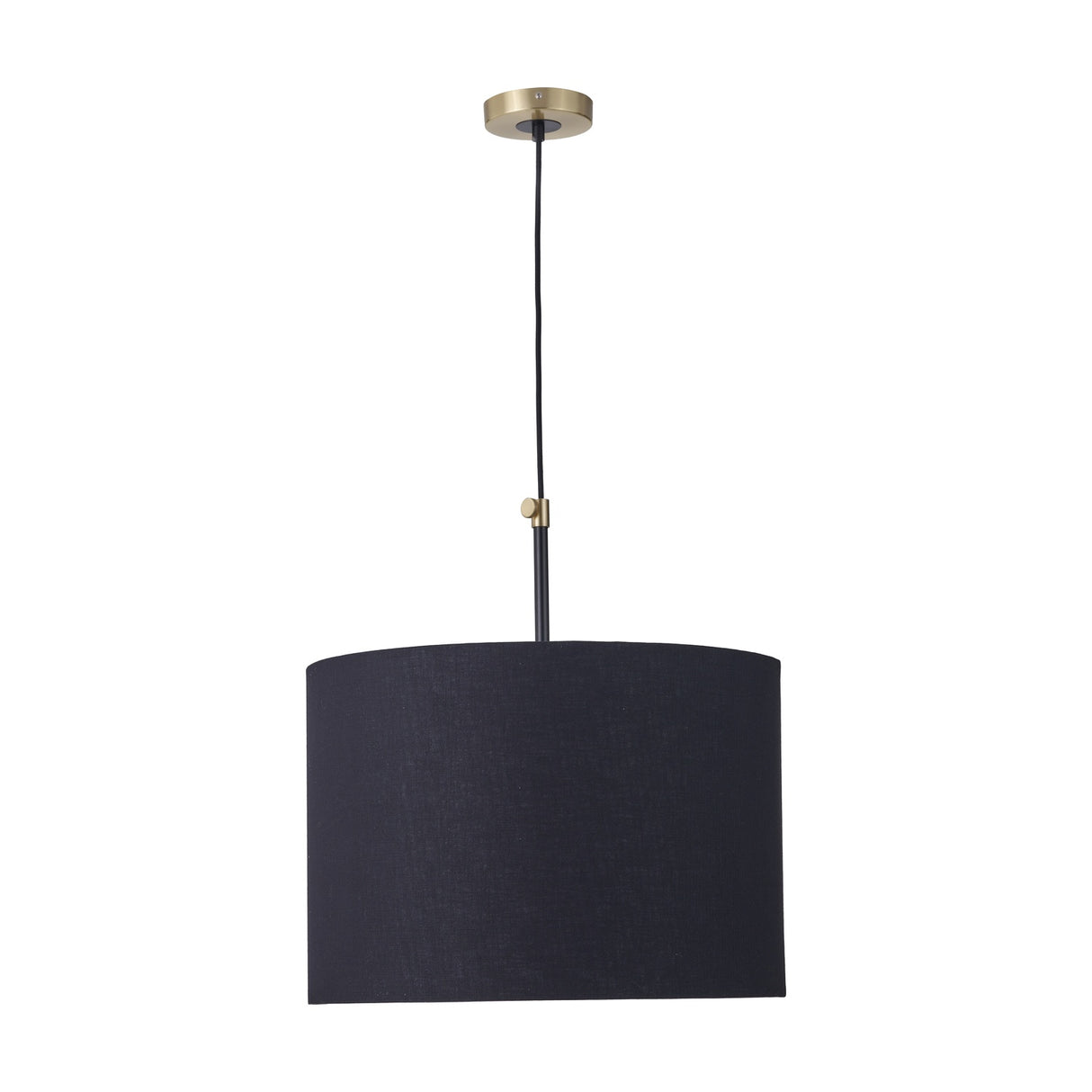 Bryce Black & Gold Metal Ceiling Pendant Light - 50cm