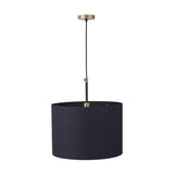 Bryce Black & Gold Metal Ceiling Pendant Light - 50cm