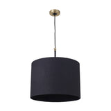 Bryce Black & Gold Metal Ceiling Pendant Light - 50cm