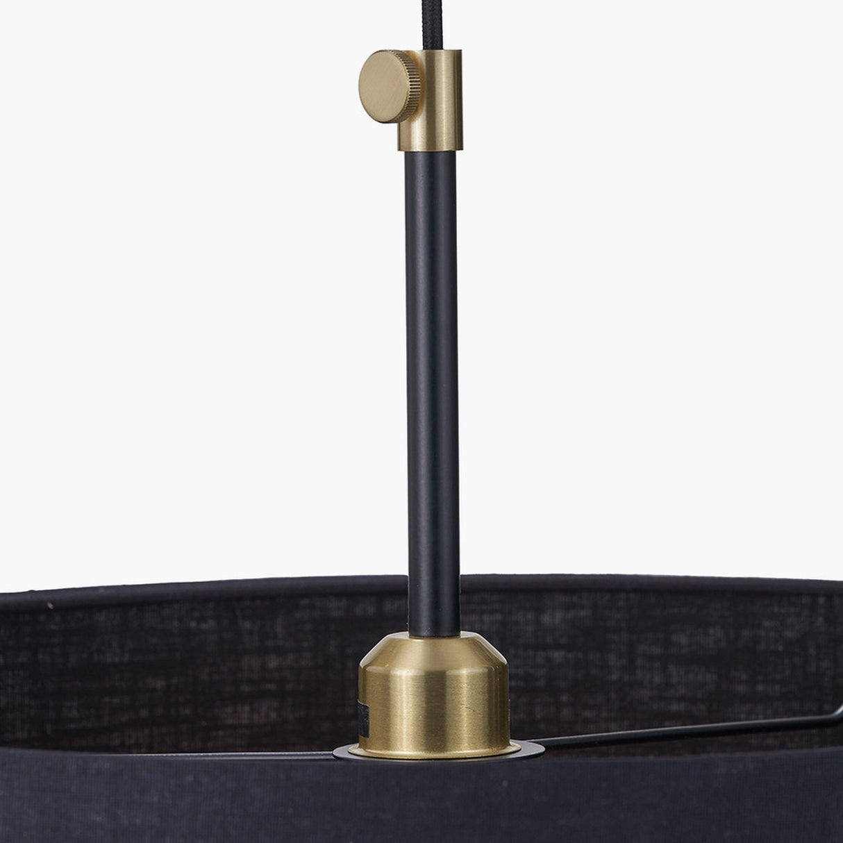 Bryce Black & Gold Metal Ceiling Pendant Light - 50cm