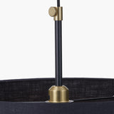 Bryce Black & Gold Metal Ceiling Pendant Light - 50cm