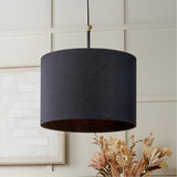 Bryce Black & Gold Metal Ceiling Pendant Light - 50cm