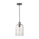 Ophelia Grey Bubble Glass Pendant Light - 18cm