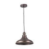 Ellis Antique Bronze Caf� Pendant Café Light - 30cm