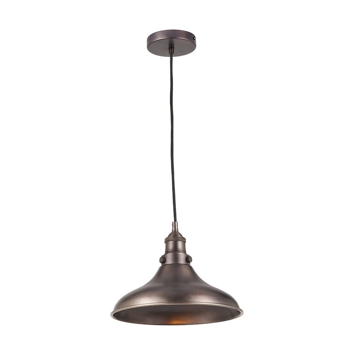 Ellis Antique Bronze Caf� Pendant Café Light - 30cm